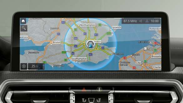 Connected Charging BMW iX3 G08 2020 Control Display interior