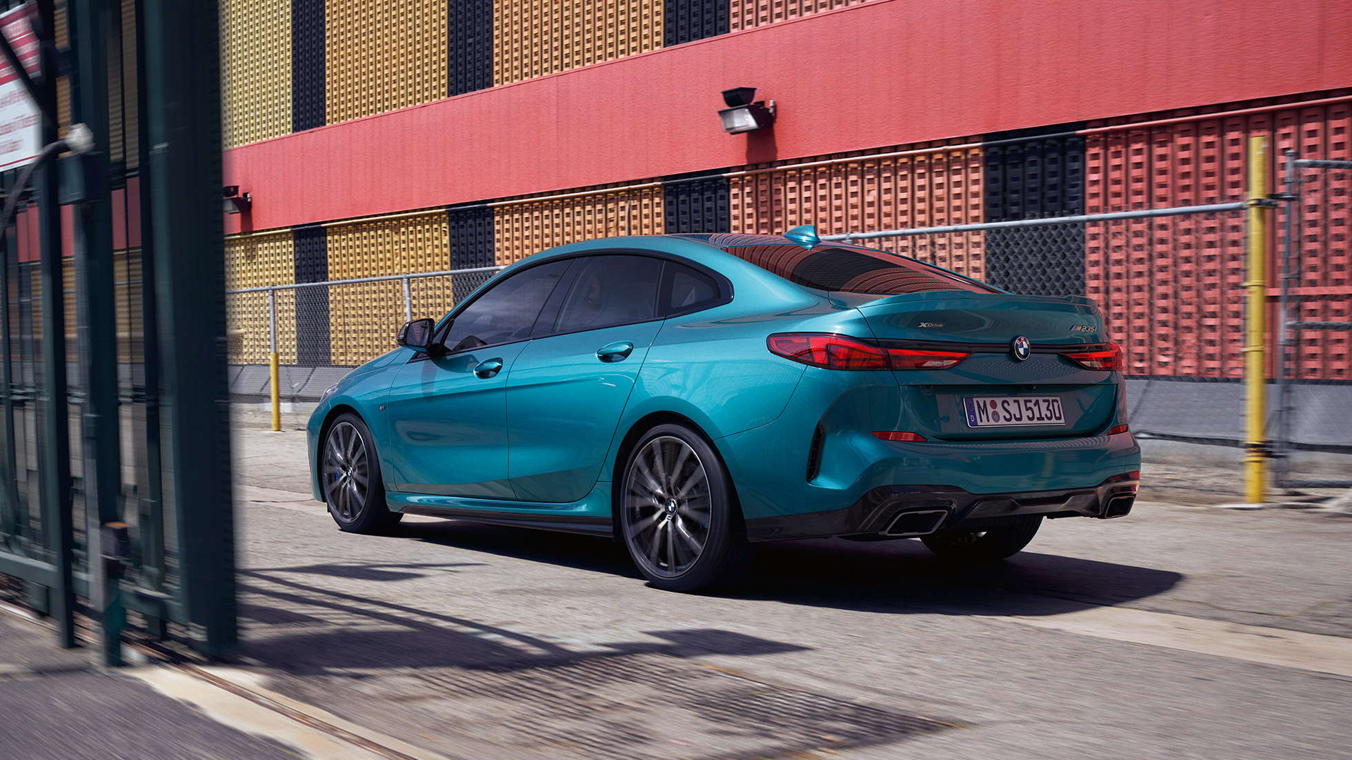 Progressive design BMW 2 Series Gran Coupé Progressive design BMW 2 Series Gran Coupé Snapper Rocks Blue metallic F44 three-quarter side view