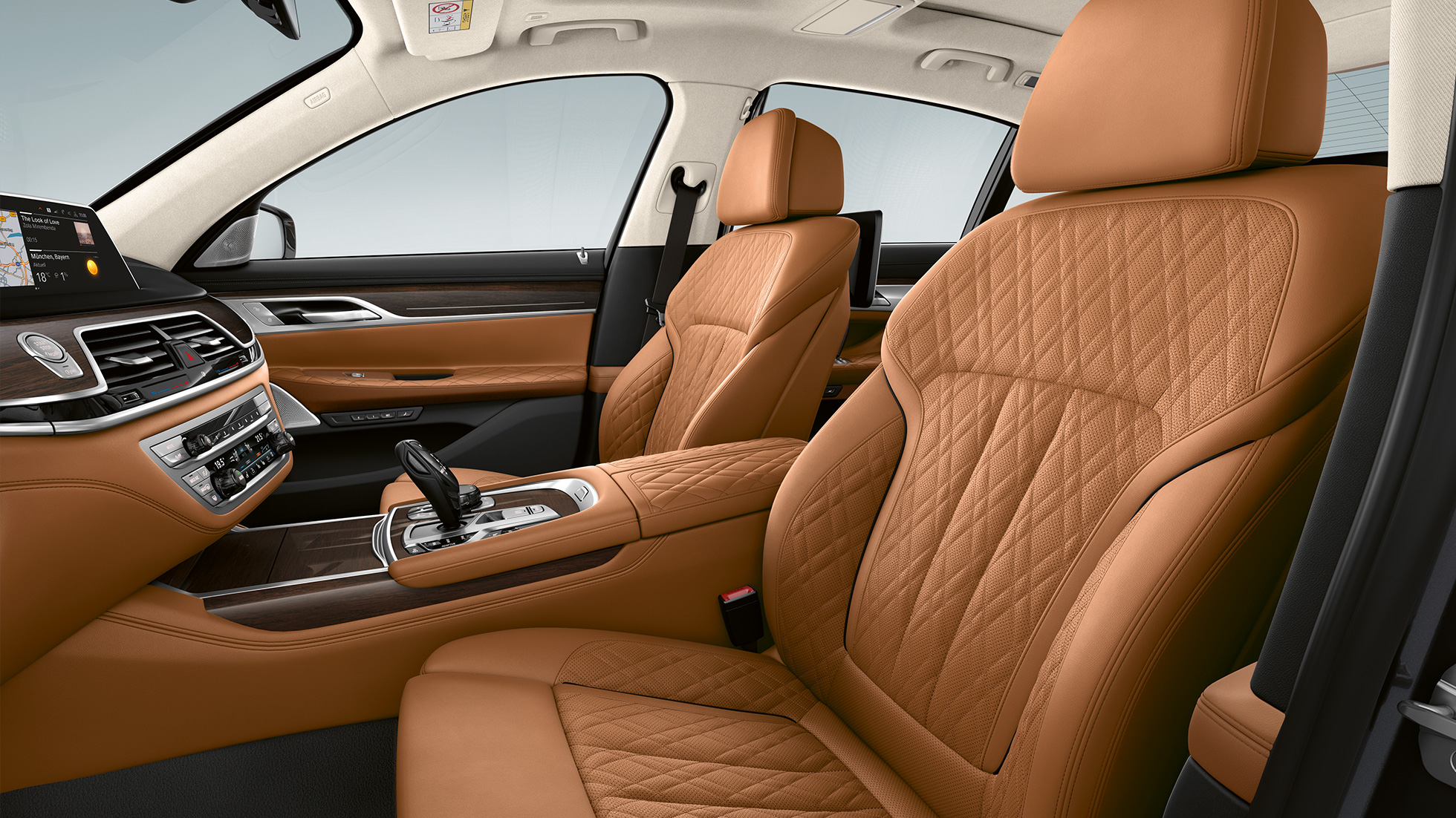 BMW 7 Series Sedan Design with Exterior Design Pure Excellence, leather upholstery BMW 7 Series Sedan with Exterior Design Pure Excellence, Nappa leather upholstery