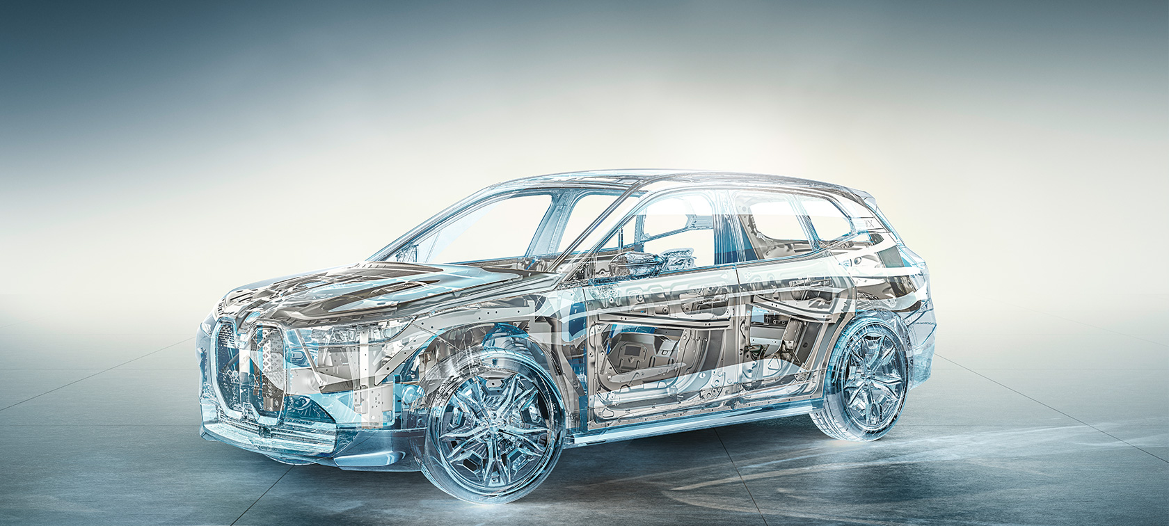 BMW iX M60 i20 2022 electric SUV electric car technical interior view BMW iX M60 i20 2022 electric SUV electric car technical interior view standing