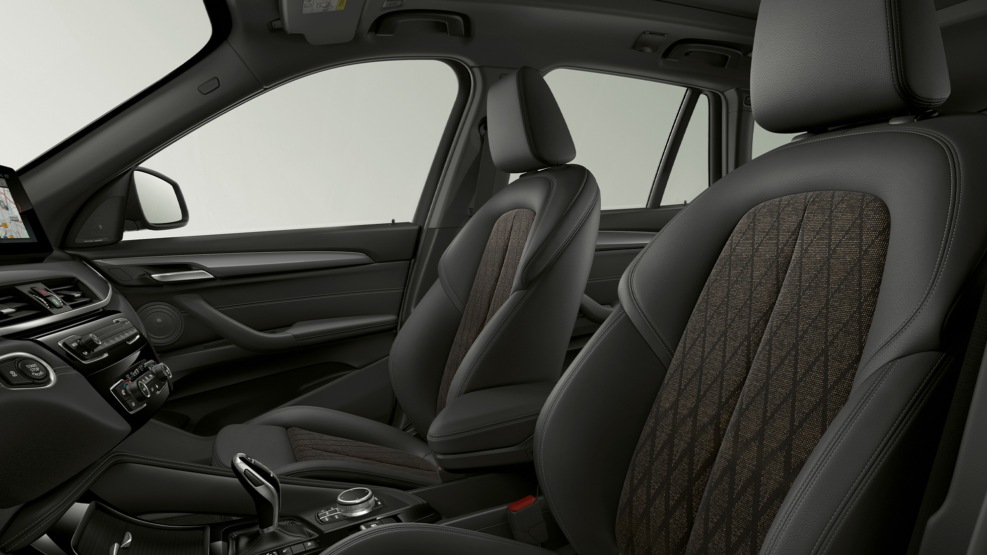 BMW X1, Model xLine, upholstery BMW X1, Model xLine, interior with focus on upholstery