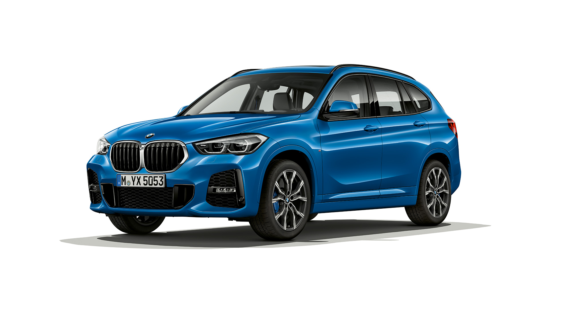 BMW X1, Model M Sport, three-quarter front view BMW X1, Model M Sport, three-quarter front view studio shot