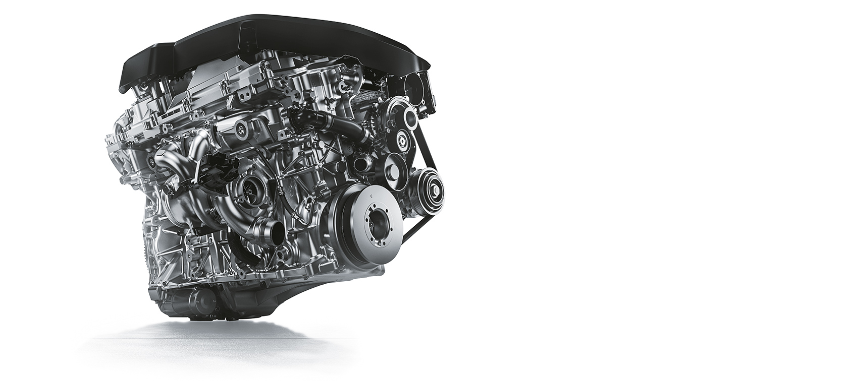 Engine of BMW X5 xDrive40i The BMW TwinPower Turbo inline 6-cylinder petrol engine of the BMW X5